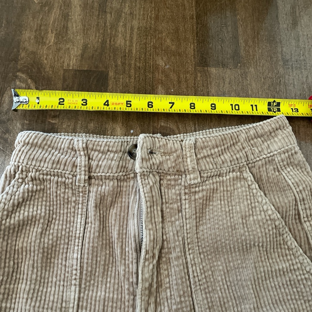 Glassons Women's Beige Corduroy Wide Leg Pants - Picture 4 of 6